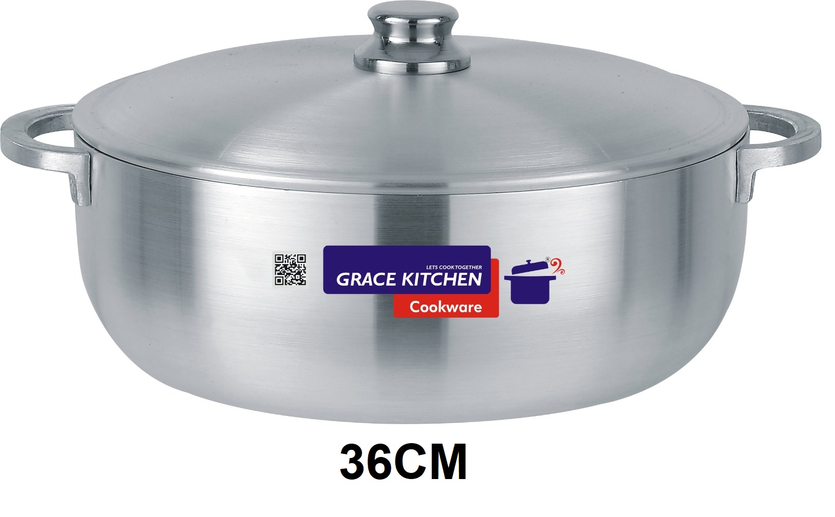 Premium Metal Finish Kaldero 36CM (Shrink Wrapped-Bar Coded)